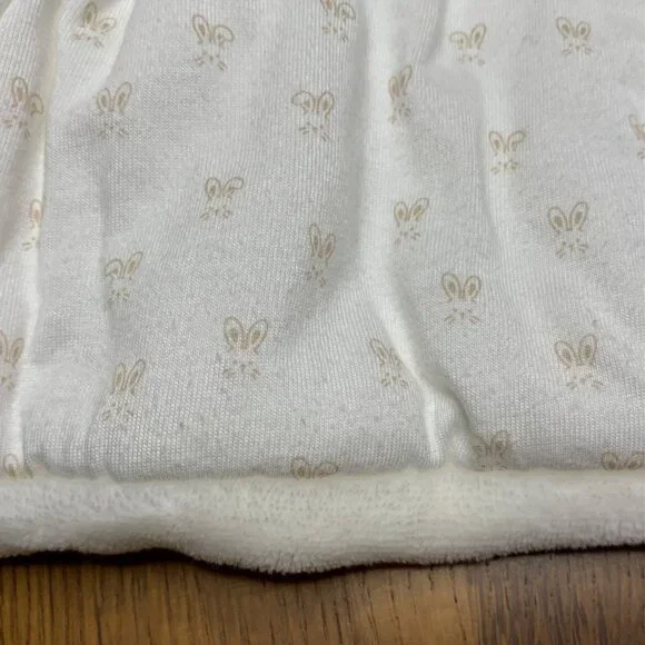 MAYORAL Baby Winter Coat Girls 6-9 Months Bunny Ears White Hooded Infant Jacket - Picture 9 of 12